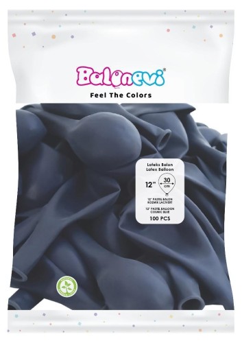 Balony lateksowe Pastel granat 30cm 100szt