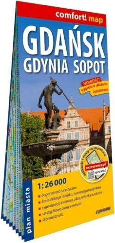 Comfort! map Gdańsk, Gdynia, Sopot 1:26 000 w.2026