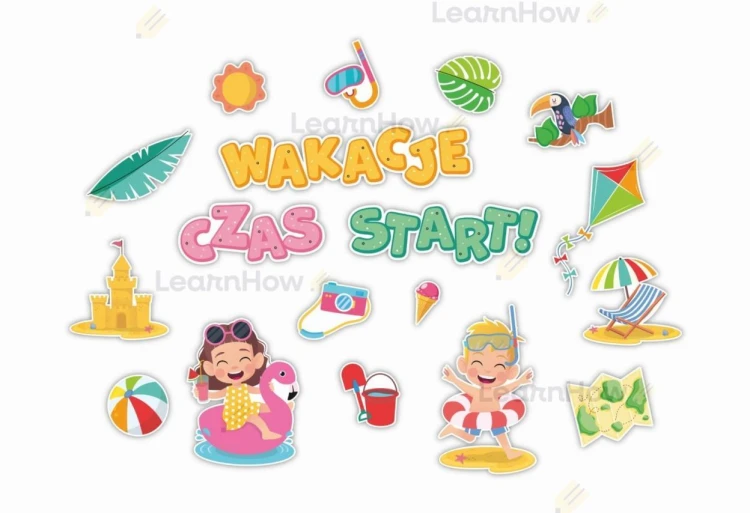 Dekoracja klasowa - Wakacje czas start 18el
