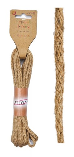 Sznurek jutowy 6mmx5m, Aliga