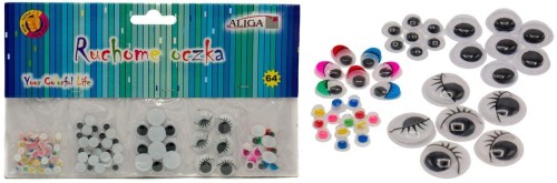 Ruchome oczka 64szt, Aliga