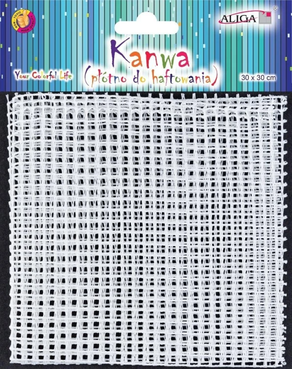 Kanwa płótno do haftowania 30x30cm oczka 5x5mm