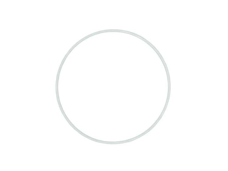 Ring metalowy biały 24cm, Aliga