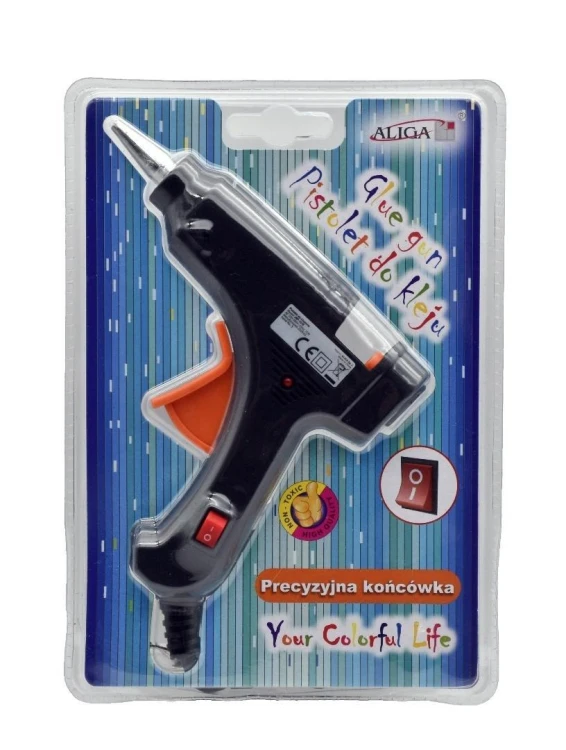 Pistolet do kleju z precyzyjną końcówką 15W, Aliga