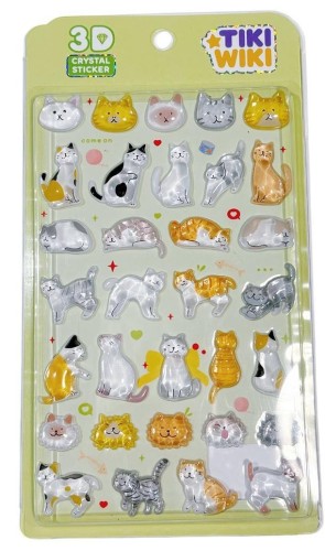 Naklejki 3D Crystal Kotki, Kiddisvit