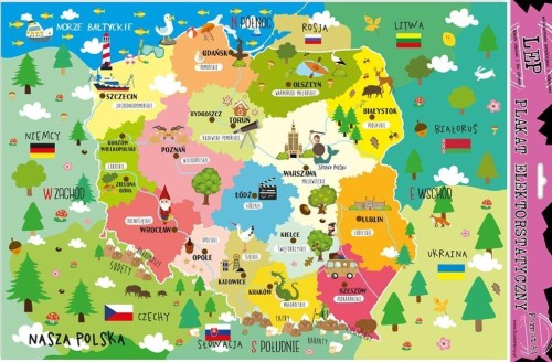 Plakat elektrostatyczny Polska edu