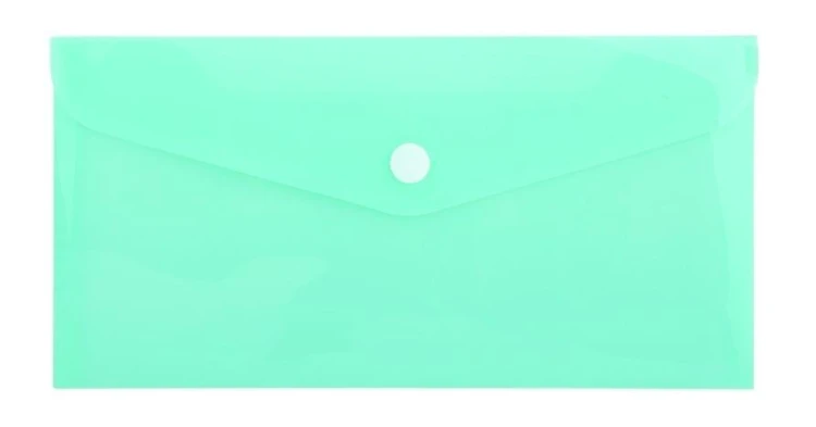 Teczka koperta DL PP pastel zielony, Biurfol