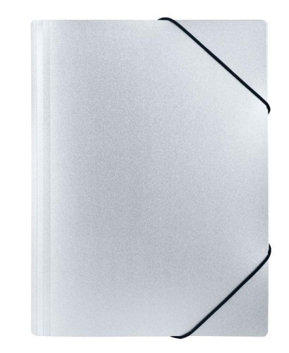 Teczka z gumką A4 PP stardust silver, Biurfol