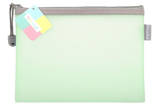 Saszetka na zamek A5 EVA pastel zielony, Biurfol