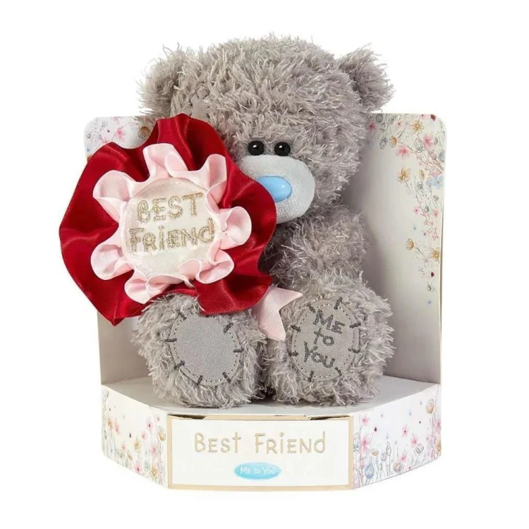 Miś - Best friend z rozetką 18cm
