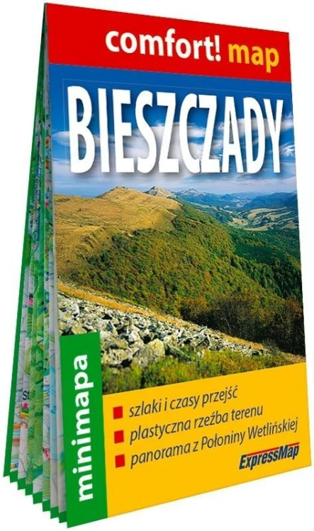 Comfort! map Bieszczady minimapa, praca zbiorowa