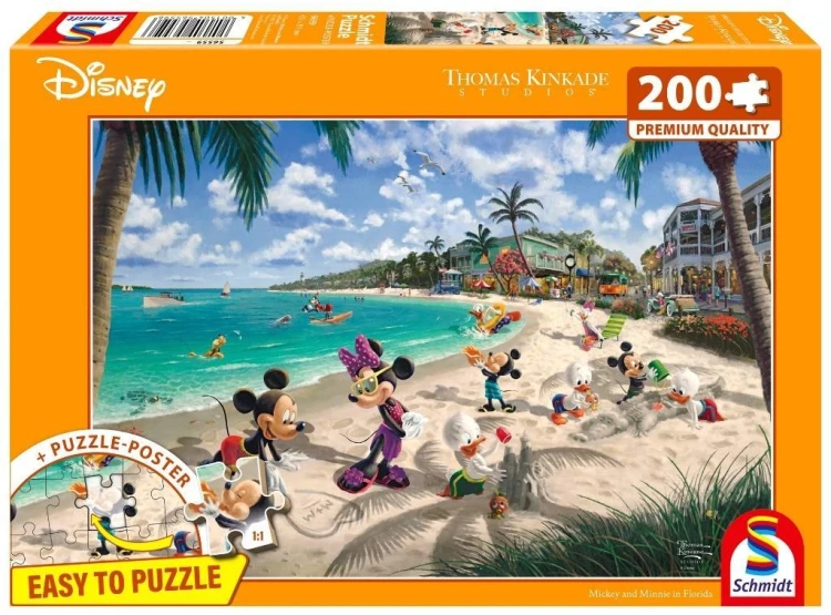 Puzzle PQ 200 Thomas Kinkade Myszka Miki & Minnie