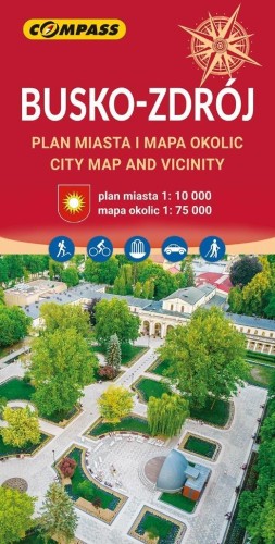 Mapa - Busko Zdrój i okolice, praca zbiorowa