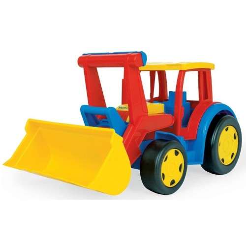 Gigant traktor ładowarka czerwono żółty, WADER