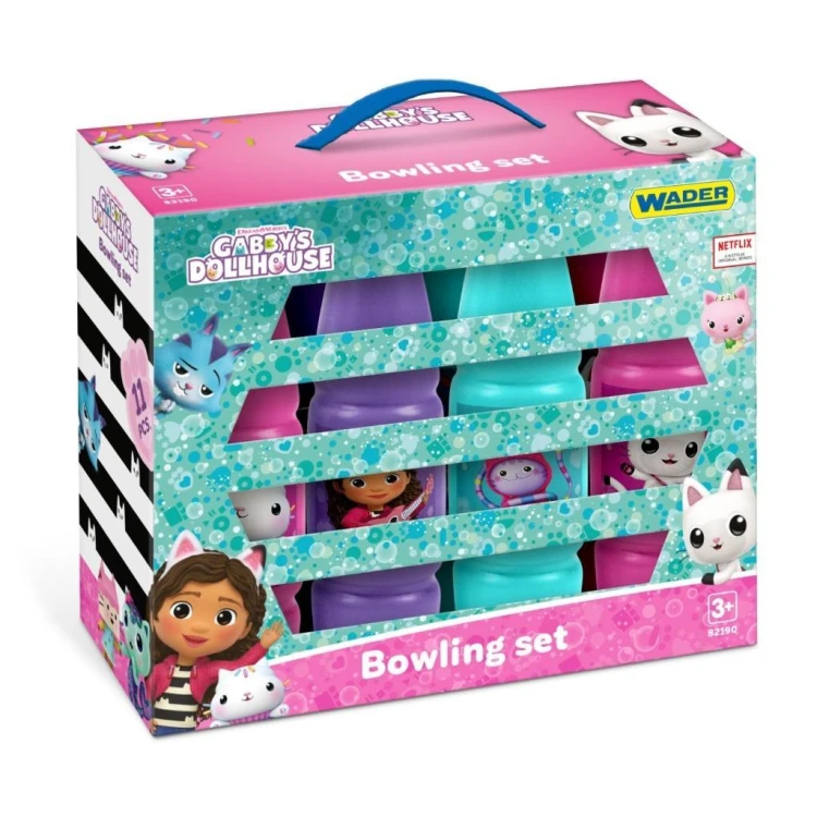 Gabby's dollhouse kręgle w kartonie, WADER