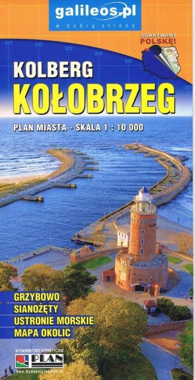 Plan miasta - Kołobrzeg i Ustronie Morskie 1:10000