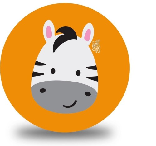 Piłka PVC Sportox Kids 230mm - Zebra, Artyk