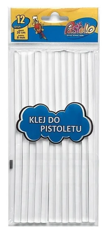 Klej do pistoletu 7,4mmx20cm 12szt, Alfa Pastello