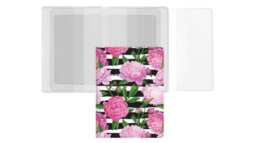 Okładka na dokumenty z dowodem rej. peony, Biurfol