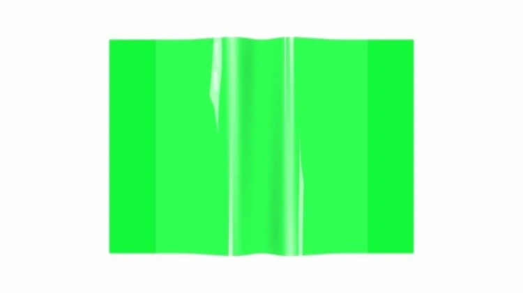 Okładka zeszytowa A5 PVC neon zielony (10szt)