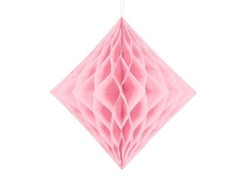 Diament bibułowy jasny różowy 30cm