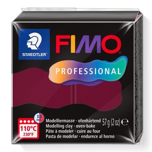 Masa termoutwardzalna Fimo 57g bordowy, Staedtler