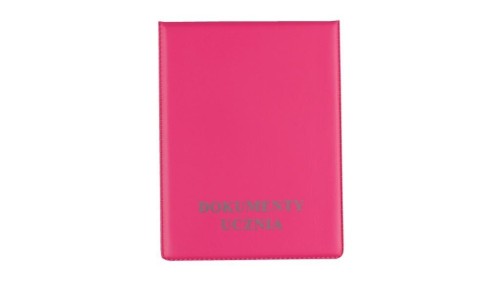 Okładka na dokumenty ucznia pion pink, Biurfol