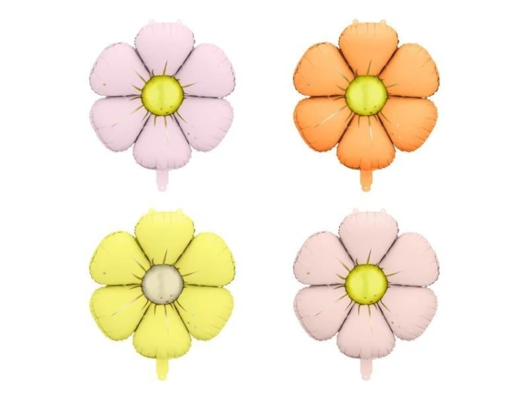 Balony foliowe do girland Stokrotki 65cm 4szt