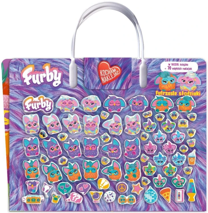 Furby. Kocham naklejać. Futrzaste słodziaki. Furby