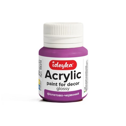 Farba akrylowa fioletowa 20ml, Ideyka