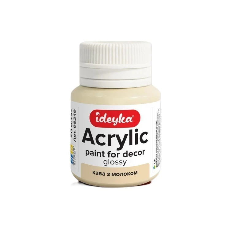 Farba akrylowa Kawa z mlekiem 20ml, Ideyka