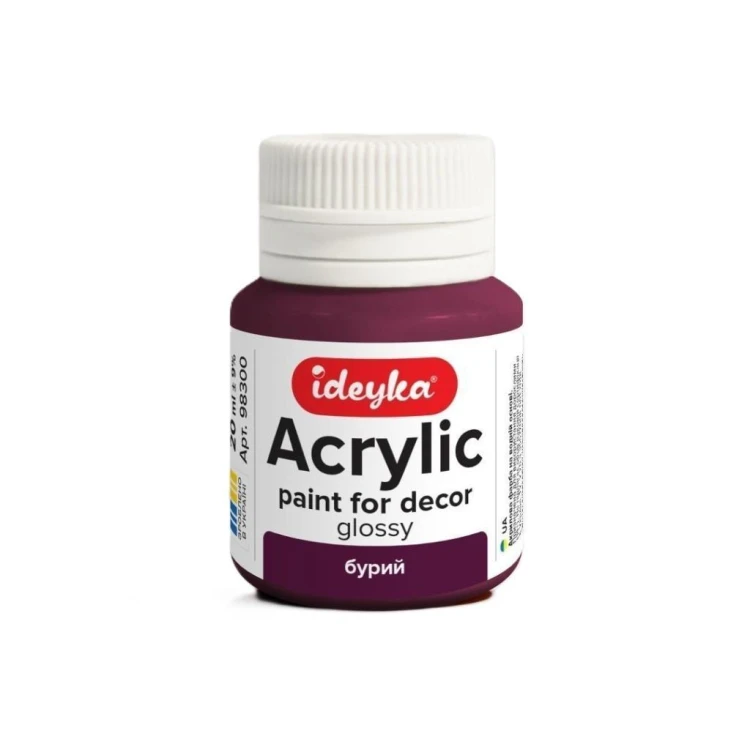 Farba akrylowa Brązowy 20 ml, Ideyka