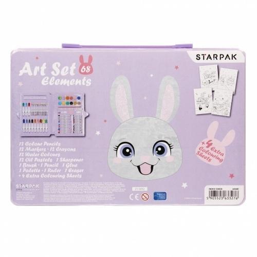 Zestaw artystyczny Rabbit 68 elementów, STARPAK