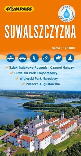 Mapa turystyczna - Suwalszczyzna laminowana