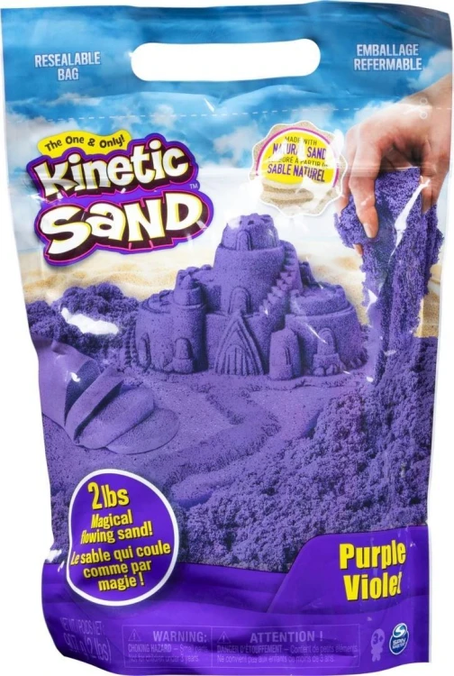 Kinetic Sand - Piasek fioletowy 900g, Spin Master