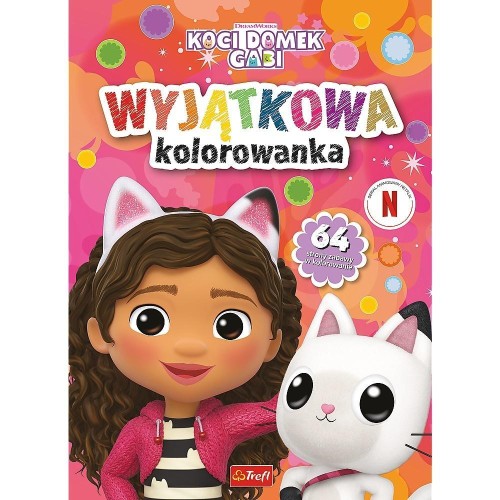 Koci domek Gabi. Wyjątkowa kolorowanka TREFL