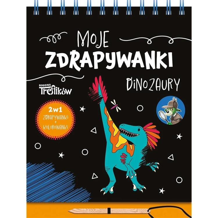 Moje zdrapywanki. Spy Guy. Dinozaury TREFL
