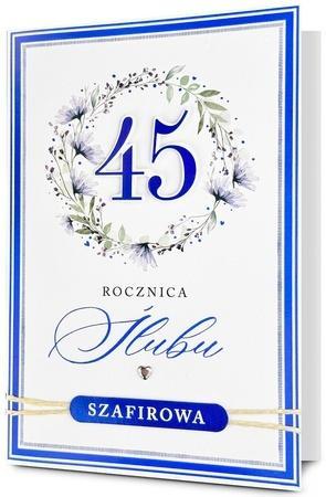 Karnet Rocznica ślubu 45