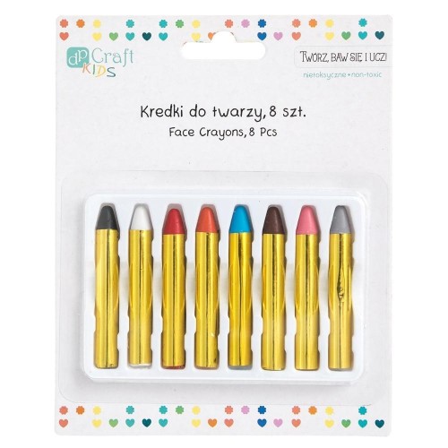 Kredki do twarzy 8szt, Dalprint dpCraft