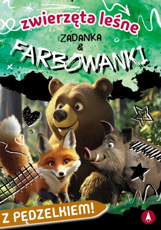 Zwierzęta leśne. Zadanka & farbowanki