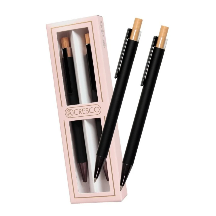 Długopis + ołówek Dyplomat czarny Gift Box, Cresco