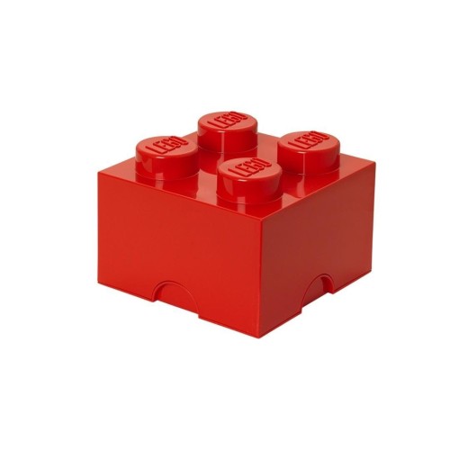 LEGO(R) pojemnik klocek czwórka czerwony, NHG
