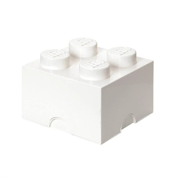 LEGO(R) pojemnik klocek czwórka biały, NHG