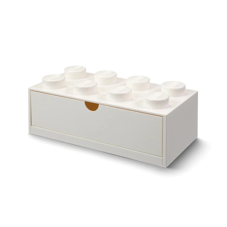 LEGO(R) pojemnik klocek z szufladą ósemka biały