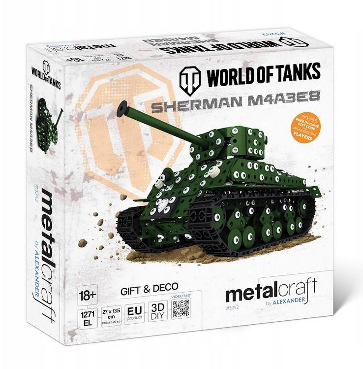Metalcraft wot czołg sherman M4A3E8, Alexander