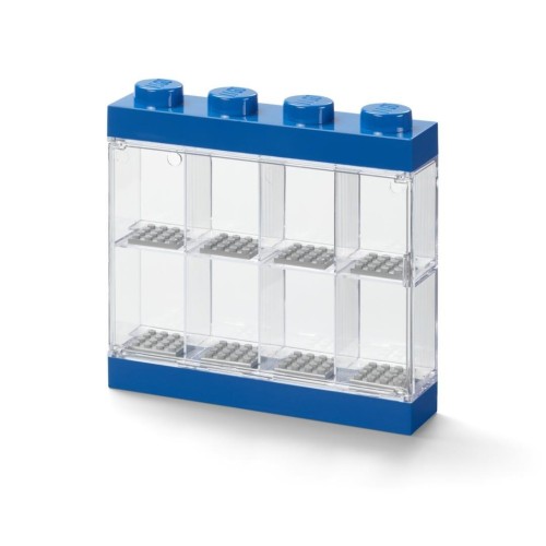 Lego(R) witryna na 8 minifigurek niebieska, NHG
