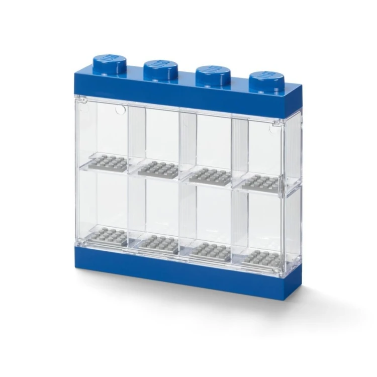 Lego(R) witryna na 8 minifigurek niebieska, NHG