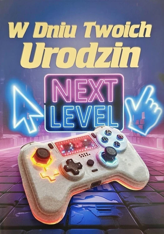 Karnet Urodziny gracz pad