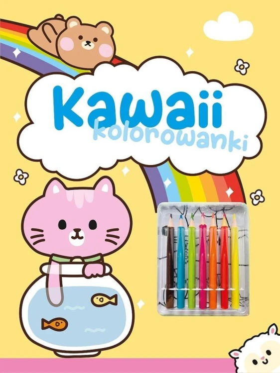 Kawaii kolorowanki żółta, praca zbiorowa