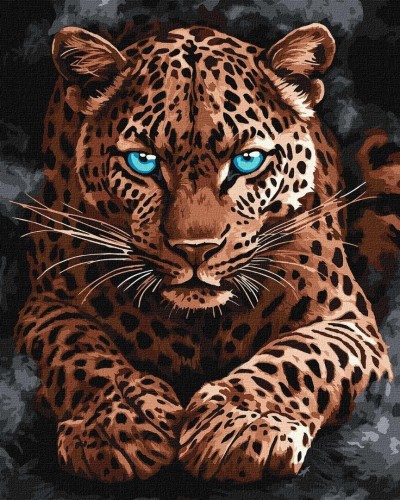 Malowanie po numerach - Dziki gepard 40x50cm